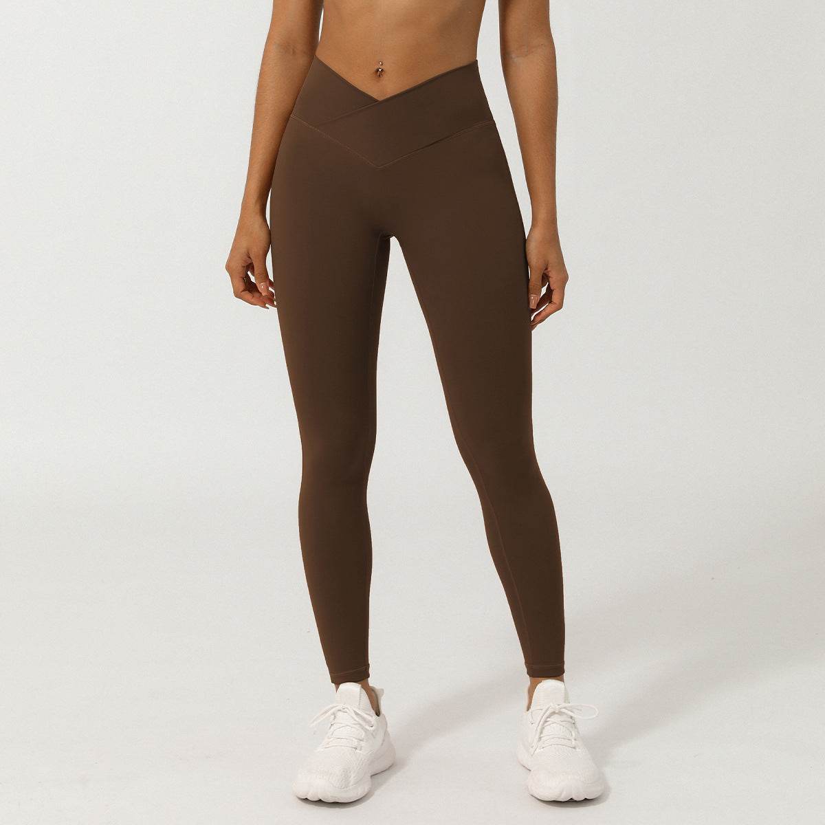 Nude Feel Cross V-shaped Quick-drying Sports Trousers - MYLUXURY LANE ENTERPRISE
