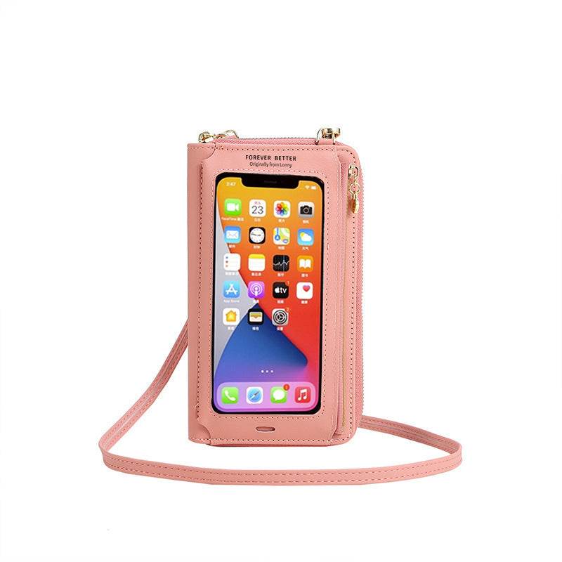 Women's Touch Screen Phone Bag Crossbody Transparent Mini - MYLUXURY LANE ENTERPRISE
