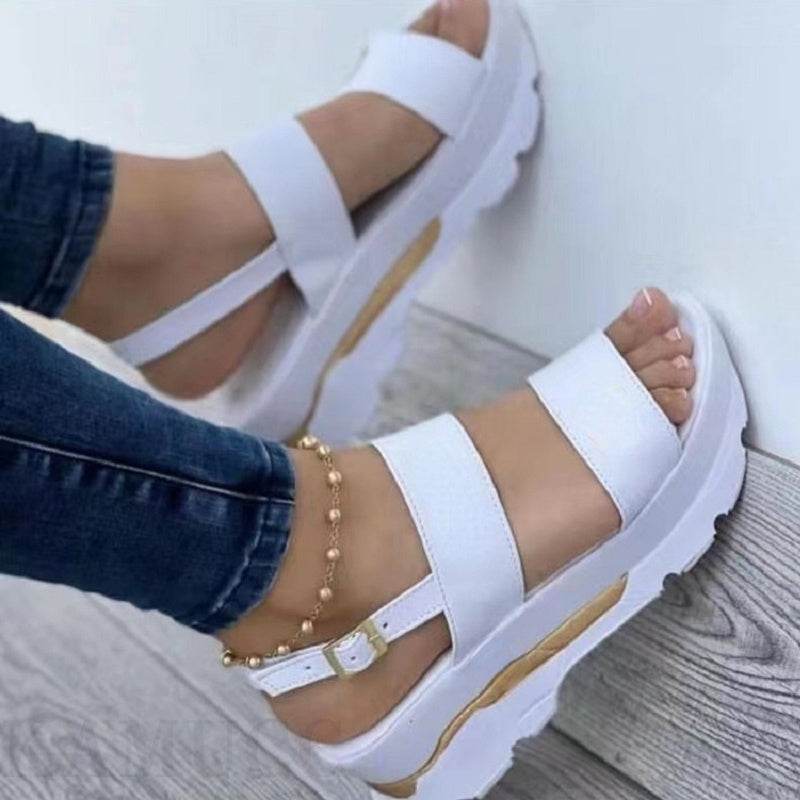 Women's Shoes Casual Buckle Platform Sandals Summer Fashion - MYLUXURY LANE ENTERPRISE