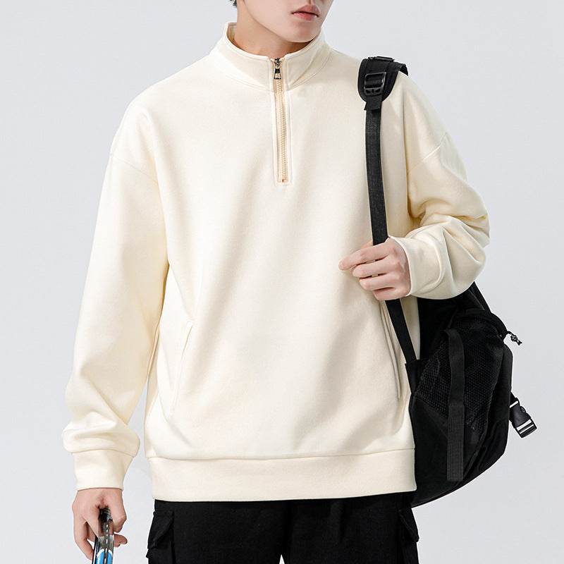 Men's Loose High Collar Men's Cotton Sweater - MYLUXURY LANE ENTERPRISE