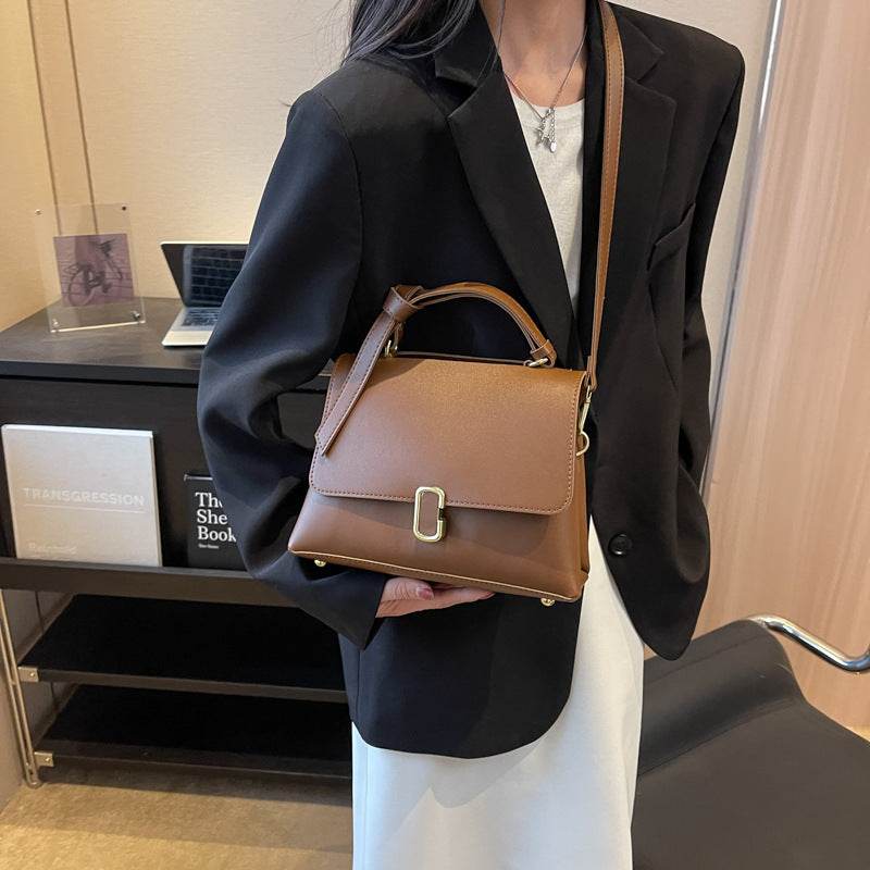 Retro Women's Frosted Small Square Bag Casual Shoulder Bag - MYLUXURY LANE ENTERPRISE