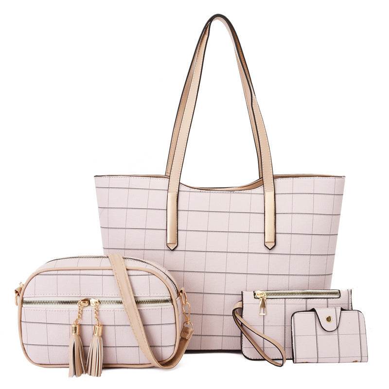 New Korean Fashion Four-piece Set Texture Shoulder Women Hand-carrying Crossbody Bag - MYLUXURY LANE ENTERPRISE