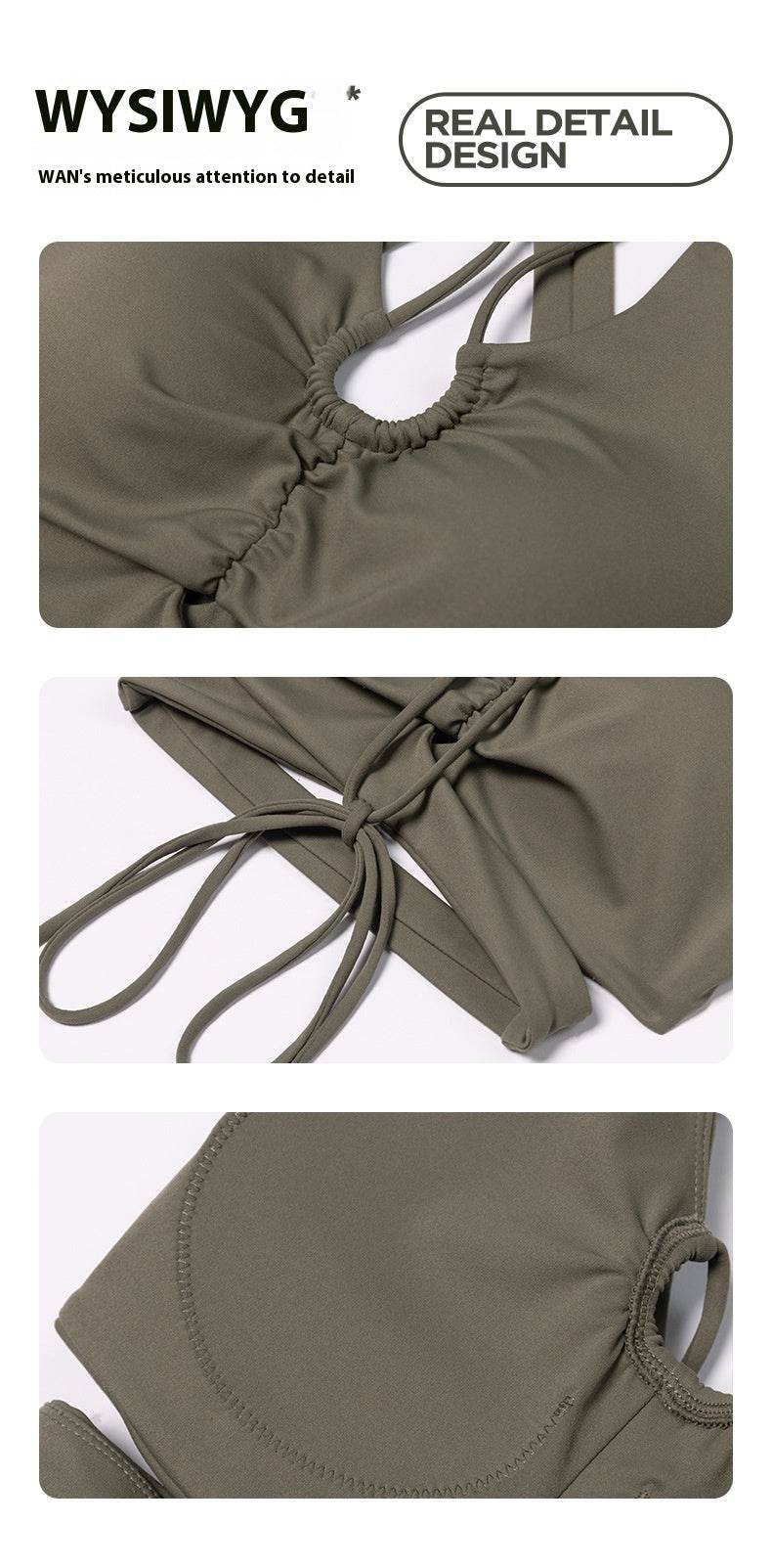 Women's Stylish Water Drop Collar Semi-fixed Cup Chest Pad Vest - MYLUXURY LANE ENTERPRISE
