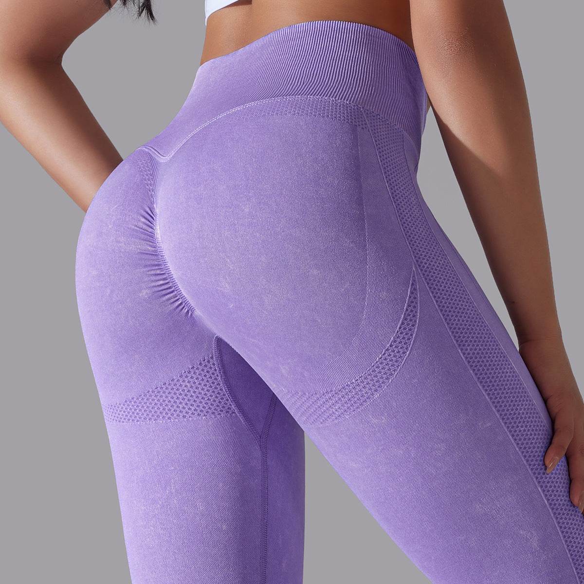 Knitted Seamless Yoga Pants Running Sports Fitness High Waist Butt Lifting Leggings Womens Clothing - MYLUXURY LANE ENTERPRISE