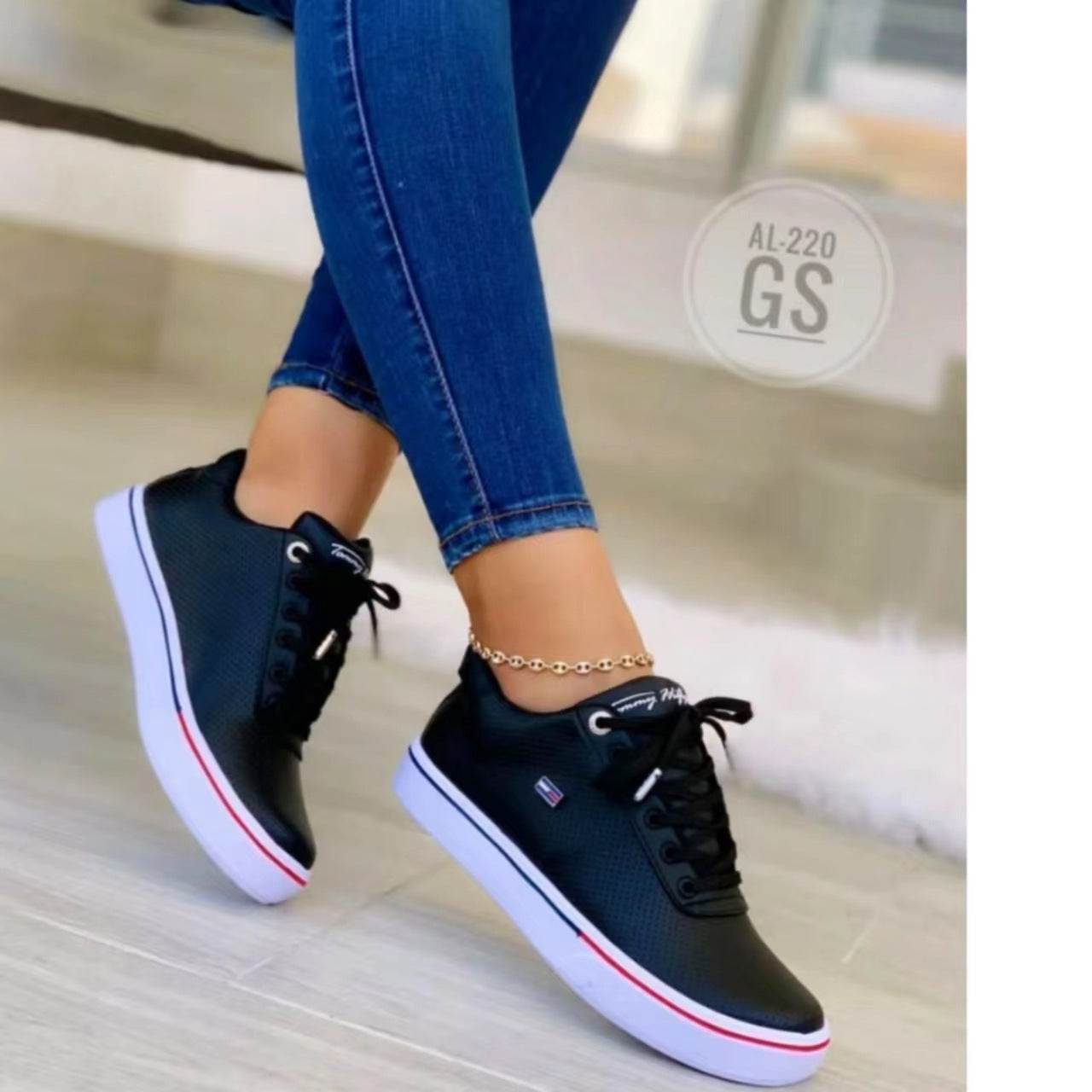 Plus Size Lace Up Casual Women's Flat Shoes - MYLUXURY LANE ENTERPRISE