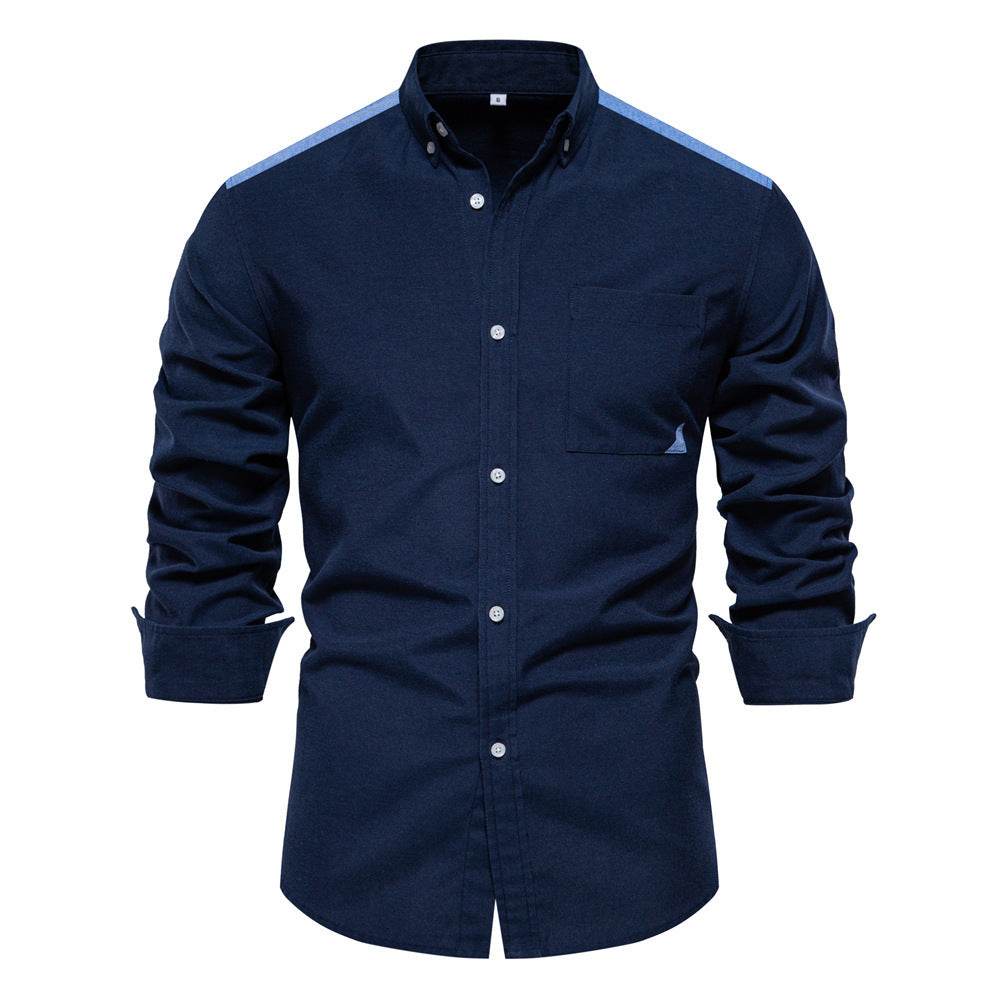 All-matching Fashion Colorblock Long-sleeved Top For Men - MYLUXURY LANE ENTERPRISE