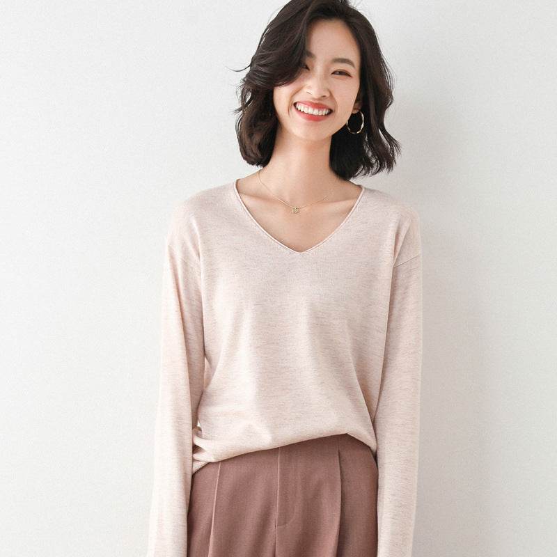 Korean Style Loose Inner Sweater Women All-match Bottoming Shirt - MYLUXURY LANE ENTERPRISE