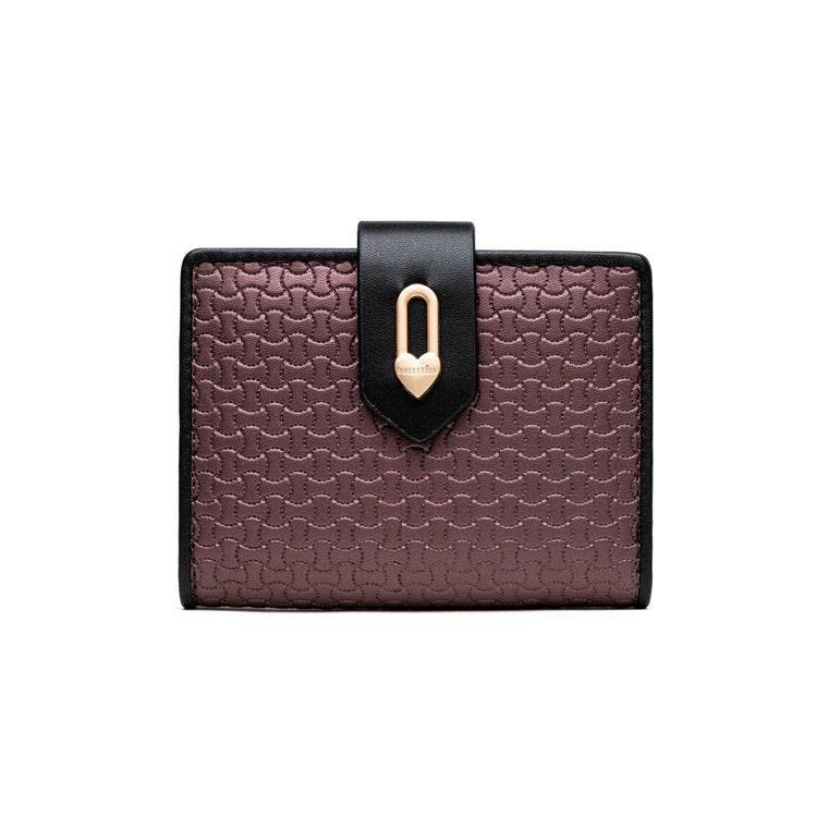 Women's Fashion Zipper Buckle Clash Color Money Clip - MYLUXURY LANE ENTERPRISE