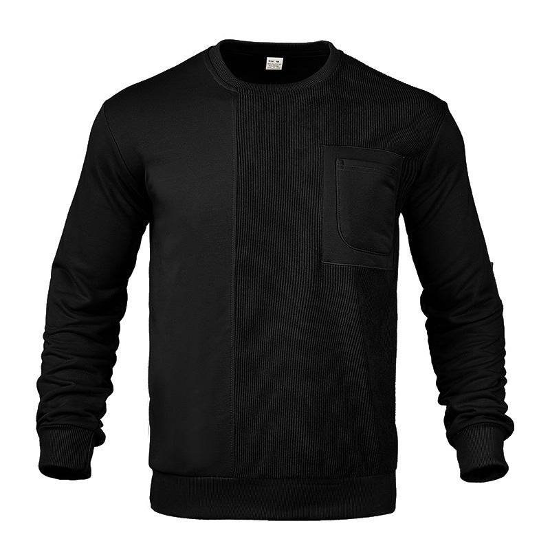 Patchwork Round Neck Men's Casual Sweatshirt - MYLUXURY LANE ENTERPRISE