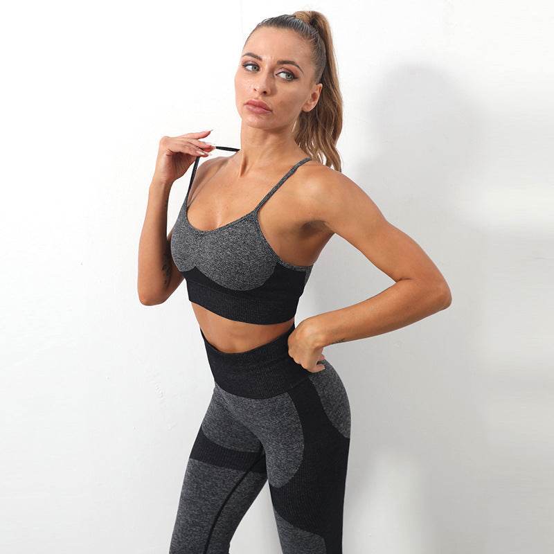 Sports Sling Bra High Elastic Tight Fitness Pants Suit Women - MYLUXURY LANE ENTERPRISE