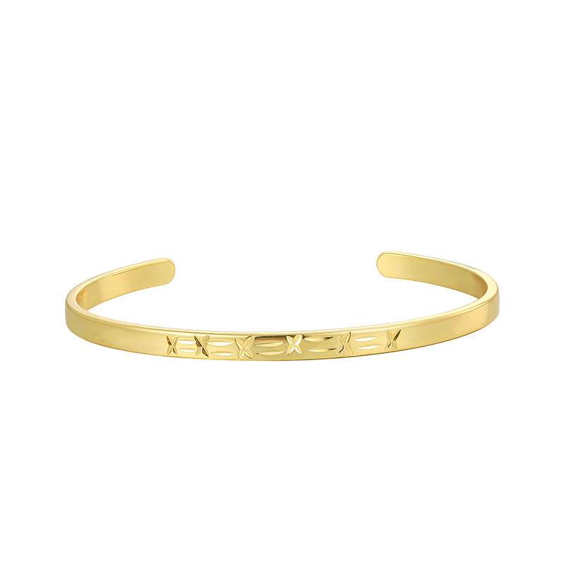 Carven Design Pattern Bracelet Simple Personalized All-match Cold Style - MYLUXURY LANE ENTERPRISE