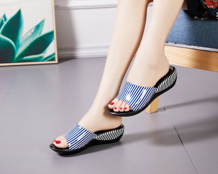 Women's Anti-slip Slope Heel Thick Sandals - MYLUXURY LANE ENTERPRISE