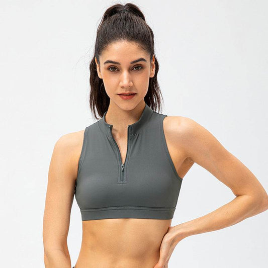 Hollow Out Sports Bra With Chest Cushion - MYLUXURY LANE ENTERPRISE