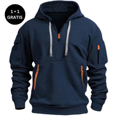 Cotton Dropped Shoulder Hooded Sweatshirt Men's Women's Plus Size Loose Pullover Fashion Sweatshirt - MYLUXURY LANE ENTERPRISE