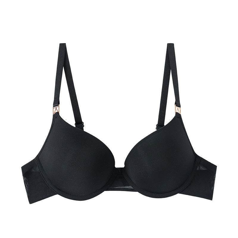 Elegant Seamless Solid Bra - Comfy Underwire Push-Up Bra with Removable Pads, Breathable Polyamide Fabric, Knit Construction, and Classic Design for Women - Perfect for Everyday Wear - MYLUXURY LANE ENTERPRISE