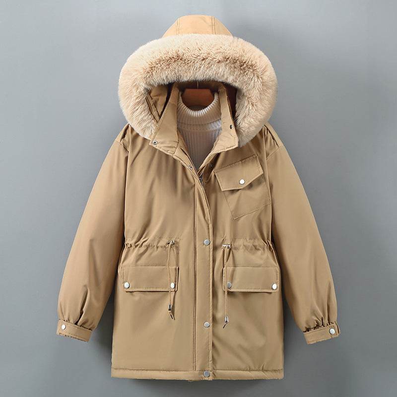 Women's Clothing Slimming Thickened Mid-length Down Cotton Jacket Coat - MYLUXURY LANE ENTERPRISE