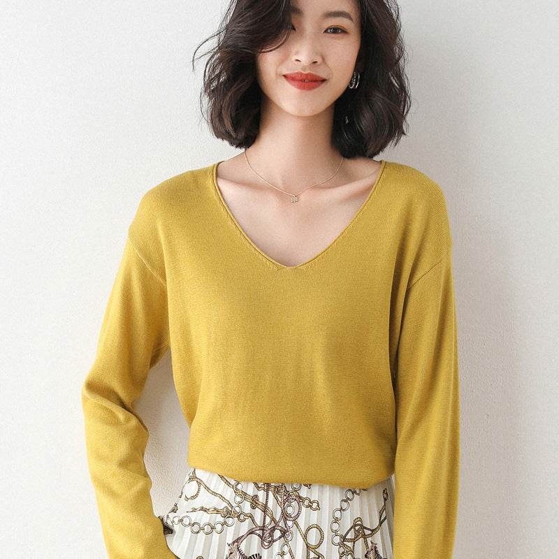 Korean Style Loose Inner Sweater Women All-match Bottoming Shirt - MYLUXURY LANE ENTERPRISE