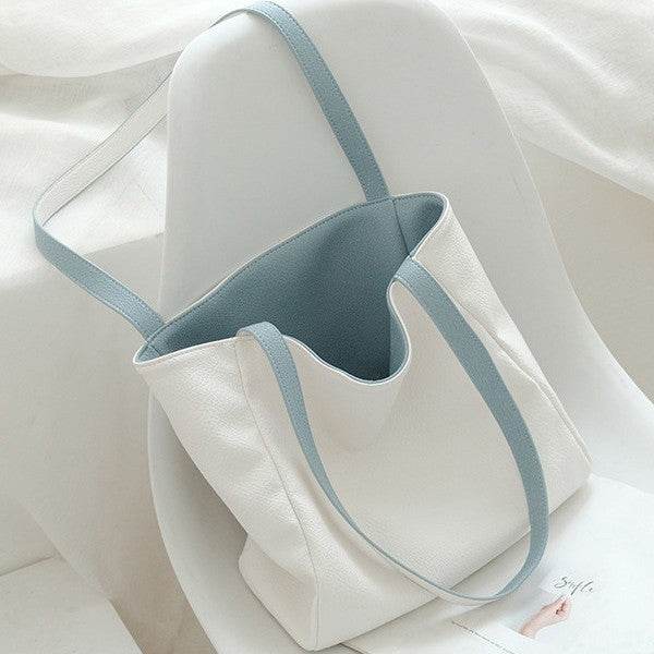 Contrast Color Double-sided Available Tote Bag - MYLUXURY LANE ENTERPRISE