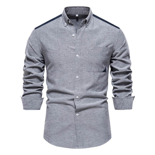 All-matching Fashion Colorblock Long-sleeved Top For Men - MYLUXURY LANE ENTERPRISE