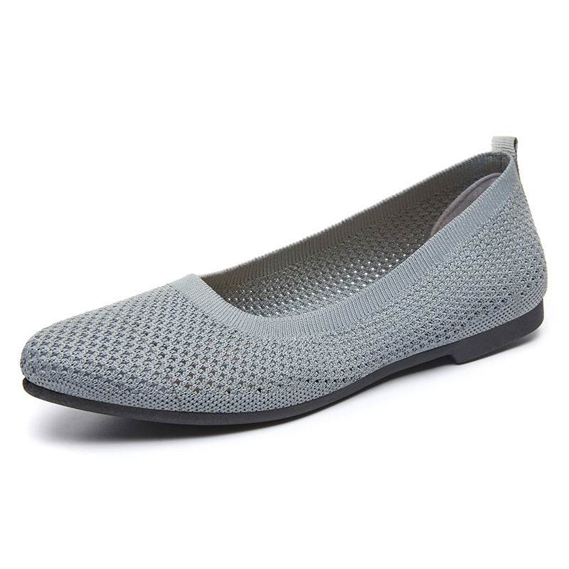 Solid Color Pointed Toe Flat Bottom Flat Heel Soft Bottom Pumps - MYLUXURY LANE ENTERPRISE