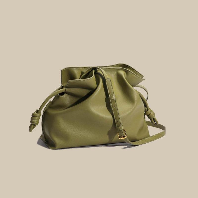Fashion Pleated Cowhide Lucky Bag Women - MYLUXURY LANE ENTERPRISE
