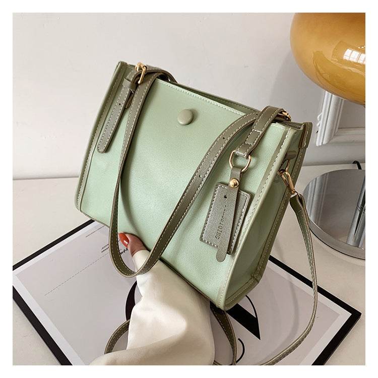 Fashion Stitching Popular Shoulder Messenger Bag - MYLUXURY LANE ENTERPRISE