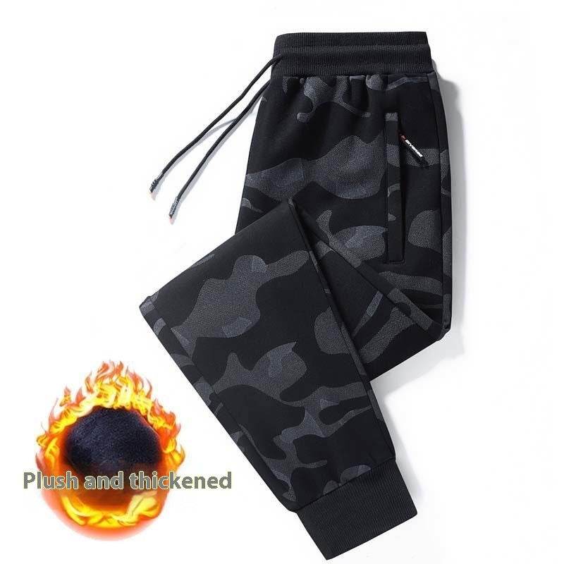 Men's Autumn Winter Cotton Men's Casual Pants Plus-sized Ankle Banded Pants - MYLUXURY LANE ENTERPRISE