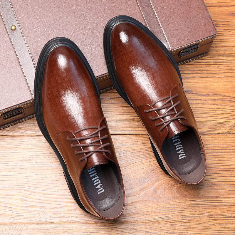 Autumn New British Men's Casual Leather Shoes Men's Plus Size Genuine Leather Business Men's Shoes - MYLUXURY LANE ENTERPRISE