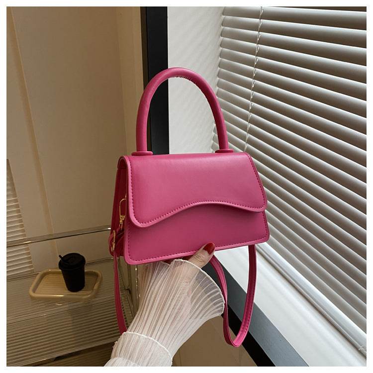 Fashion Messenger Bag Simple Solid Color Tote - MYLUXURY LANE ENTERPRISE