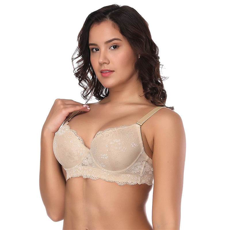 Plus Size Thin Mould Cup Underwire Lace Bra - MYLUXURY LANE ENTERPRISE