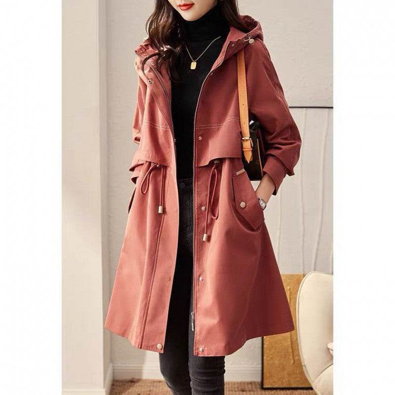 Women's Spring And Autumn Windbreaker Korean Fashion Overcoat - MYLUXURY LANE ENTERPRISE