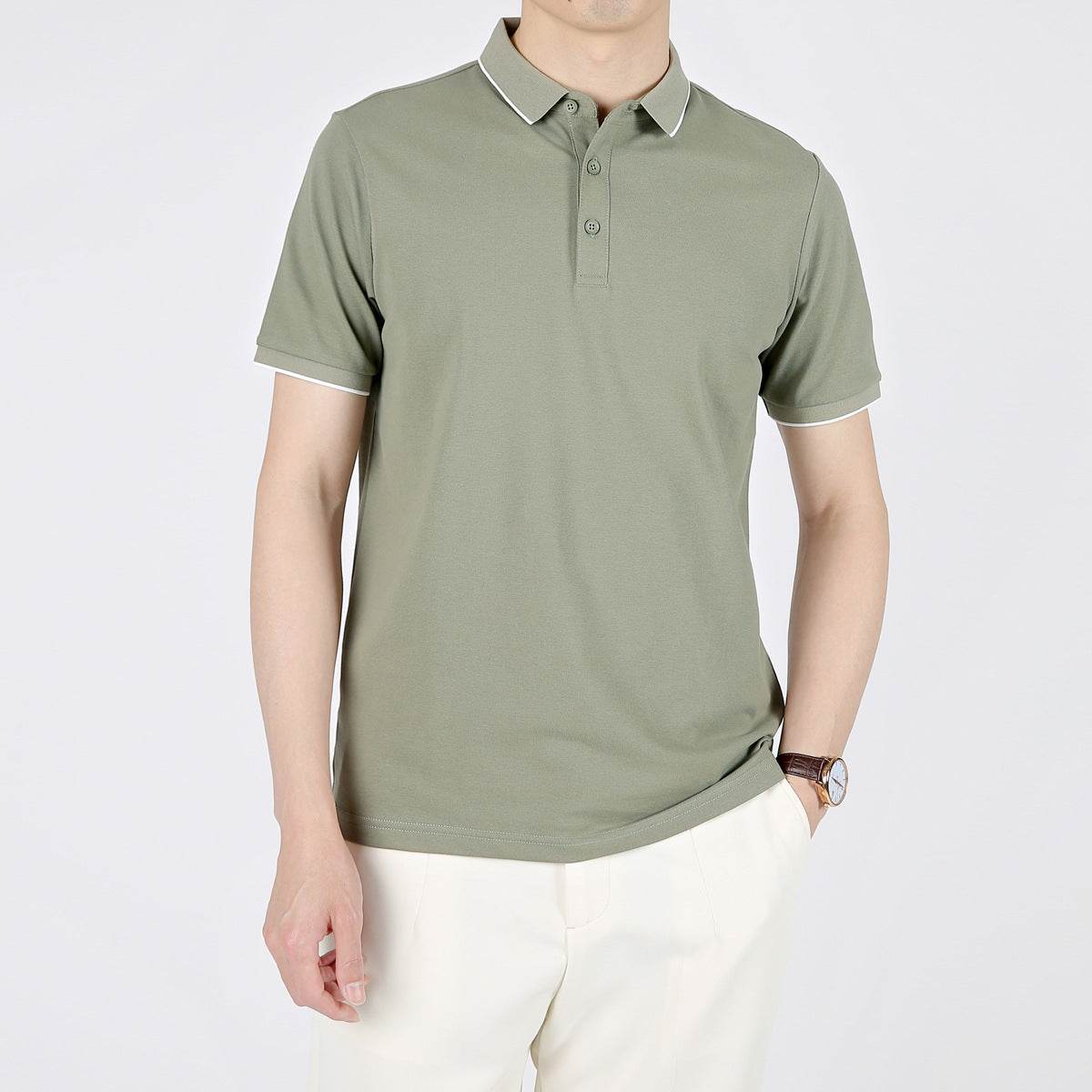 Summer Leisure Casual Lapel Short Sleeve T-shirt - MYLUXURY LANE ENTERPRISE