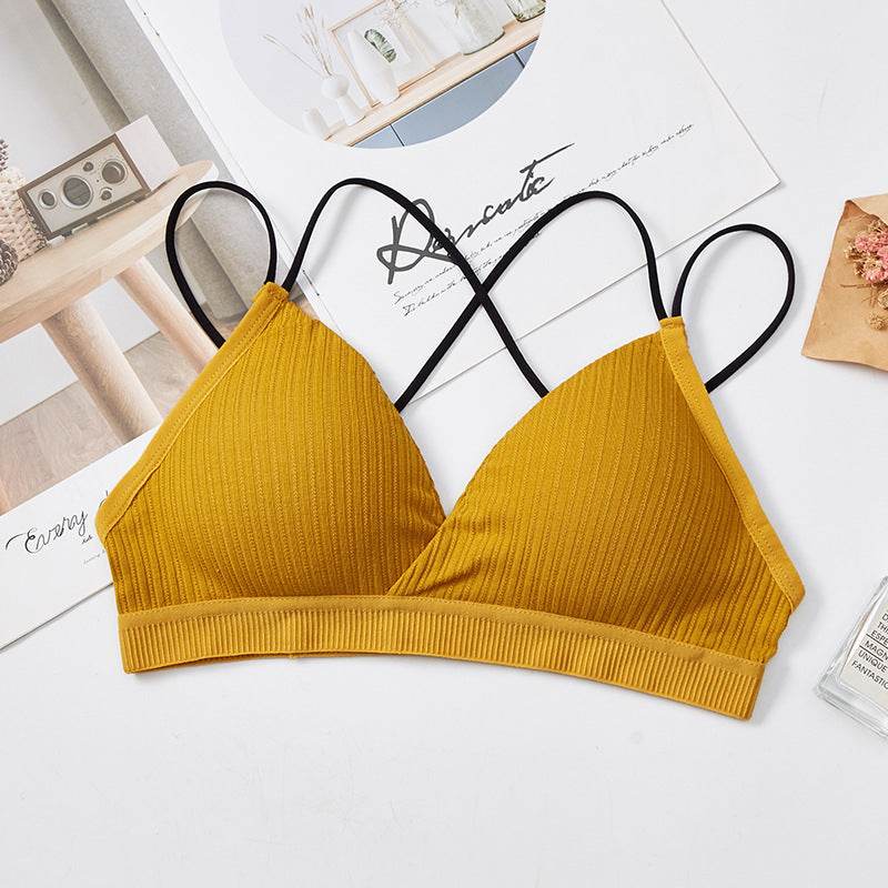 French Triangle Cup Mixed Color Sling Wrapped Chest Japanese - MYLUXURY LANE ENTERPRISE
