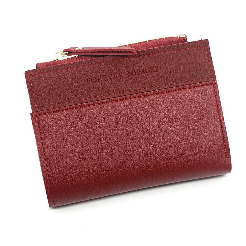 Simple And Fashionable Mosaic Frosted Short Women's Purse - MYLUXURY LANE ENTERPRISE