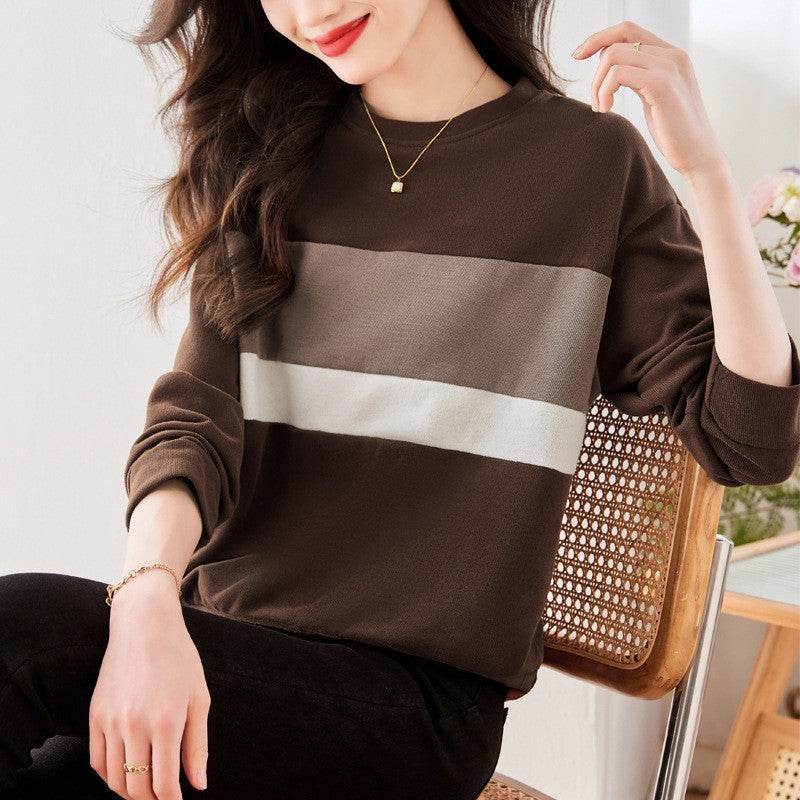 Fashionable All-matching Simple Daily Casual Sweatshirt Women - MYLUXURY LANE ENTERPRISE