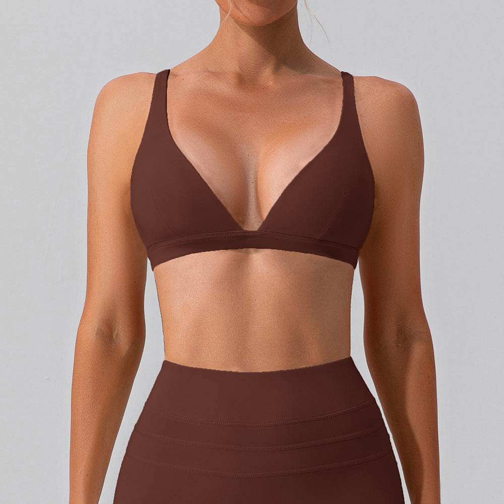 Nude Feel Yoga Bra Shockproof Tight Sports Vest - MYLUXURY LANE ENTERPRISE