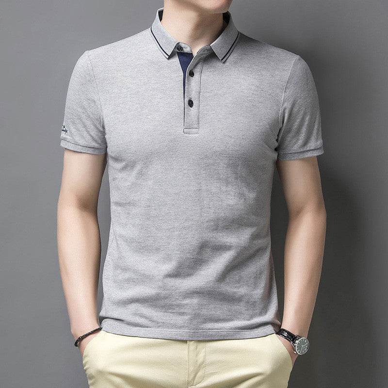 Men's Short-sleeved Cotton T-shirt Solid Color - MYLUXURY LANE ENTERPRISE