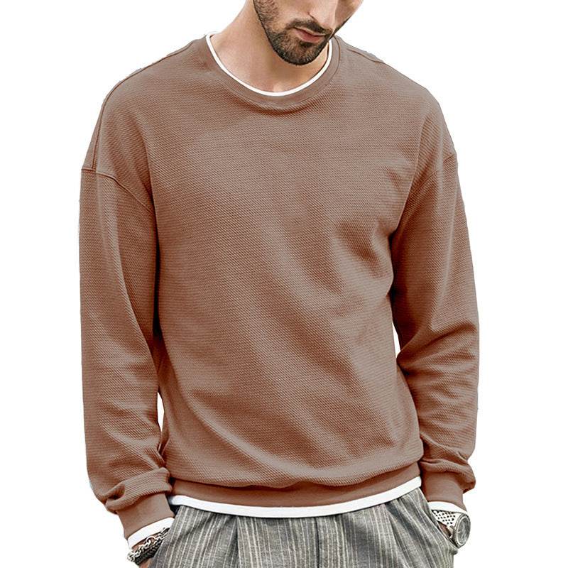 Solid Color European And American Men's Loose T-shirt - MYLUXURY LANE ENTERPRISE