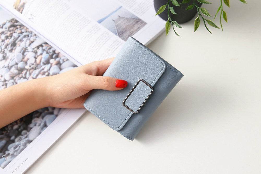 Women's Short And Simple Plaid Fashion Wallet - MYLUXURY LANE ENTERPRISE