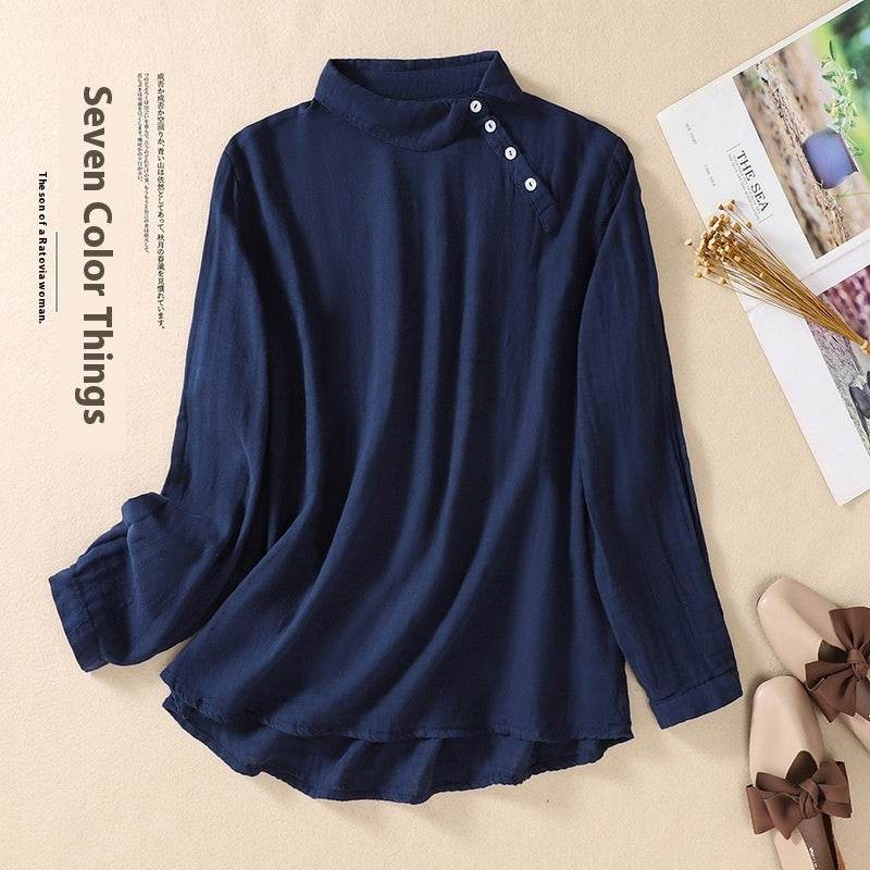 Women's Artistic Versatile Comfortable Casual Long-sleeved Loose Composite Top - MYLUXURY LANE ENTERPRISE
