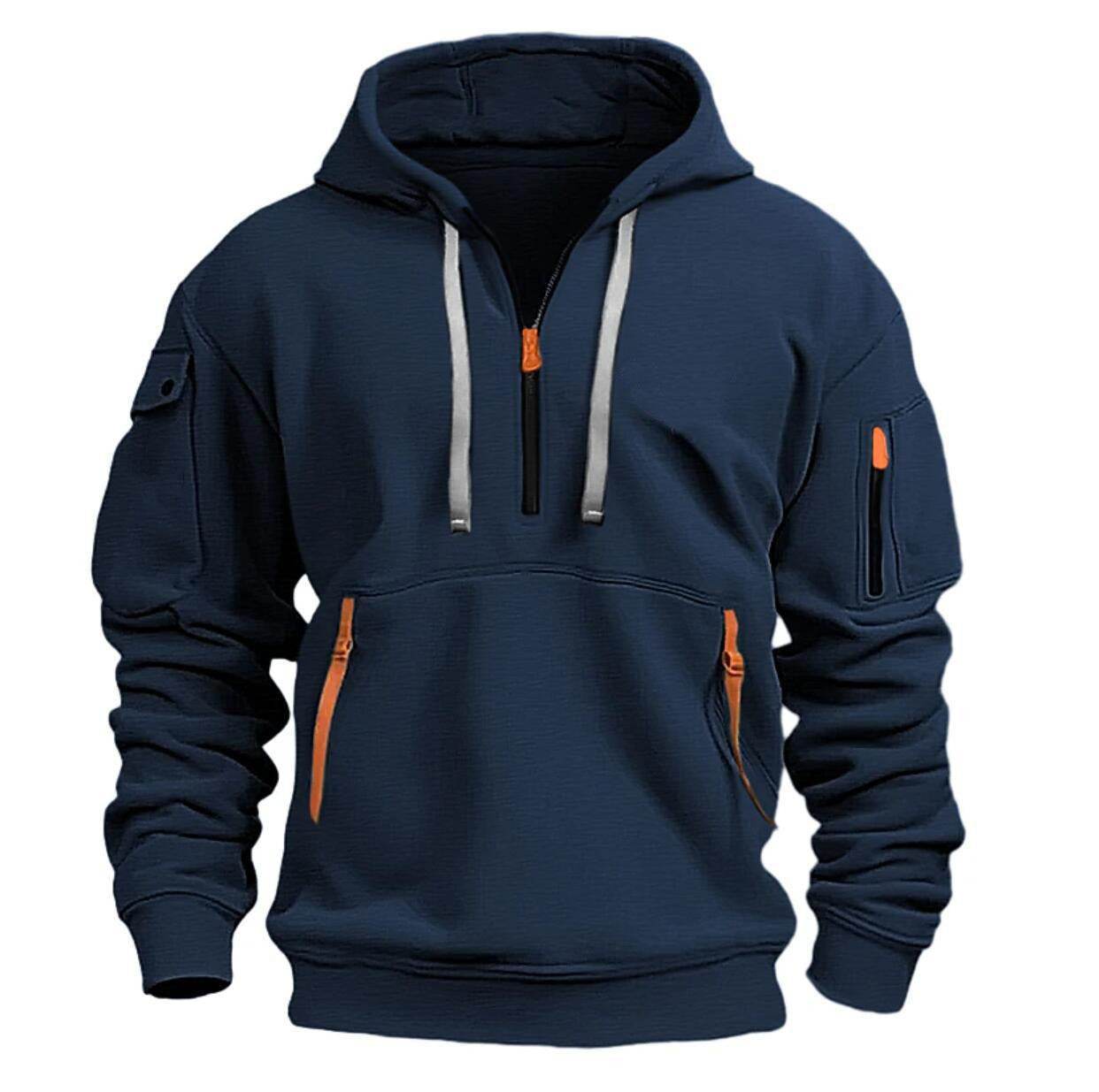 Cotton Dropped Shoulder Hooded Sweatshirt Men's Women's Plus Size Loose Pullover Fashion Sweatshirt - MYLUXURY LANE ENTERPRISE