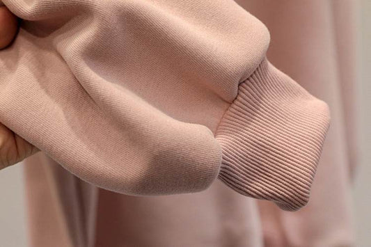 Fleece-lined Thick Lazy Round Neck Loose Sweatshirt Women - MYLUXURY LANE ENTERPRISE