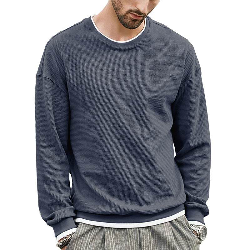 Solid Color European And American Men's Loose T-shirt - MYLUXURY LANE ENTERPRISE