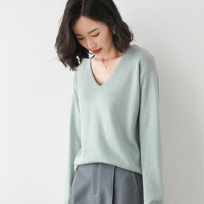 Korean Style Loose Inner Sweater Women All-match Bottoming Shirt - MYLUXURY LANE ENTERPRISE