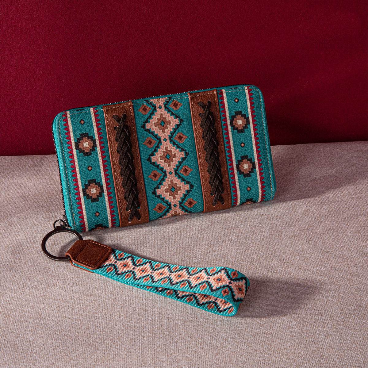 Vintage Cotton And Linen Printed Bohemian Style Lady Hand-carrying Wallet Card Holder - MYLUXURY LANE ENTERPRISE