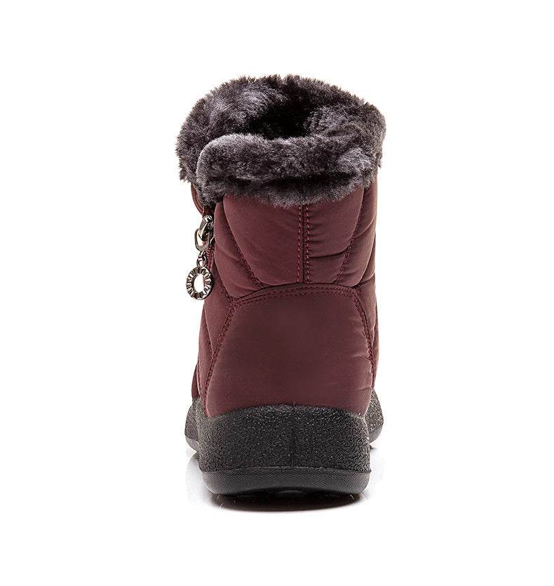 Waterproof Snow Boots Plush Warm Winter Shoes Casual Lightweight Ankle Boots - MYLUXURY LANE ENTERPRISE