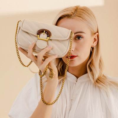 Embroidered Chain Design Crossbody Mini Bag - MYLUXURY LANE ENTERPRISE