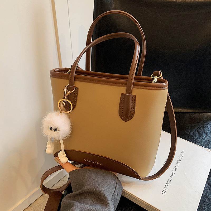 High-grade Contrast Color Messenger Bag Fashion Portable - MYLUXURY LANE ENTERPRISE