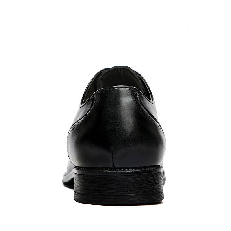 Formal Leather Shoes British Men Brogue Pointed-toe Lace - MYLUXURY LANE ENTERPRISE