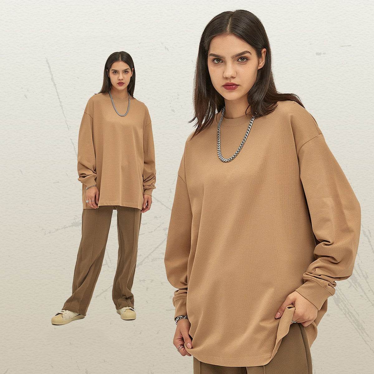 Loose Long-sleeved T-shirt Top - MYLUXURY LANE ENTERPRISE